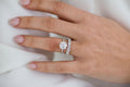2.50 CT Round Cut Moissanite Hidden Halo Pave Setting Engagement Ring