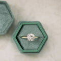 2.25 CT Cushion Moissanite Solitaire Engagement Ring