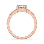 Rose Gold Lab Grown Cushion Cut Diamond Ring