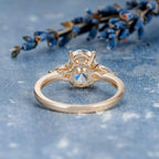 1.50 CT Oval Cut Three Stone Moissanite Engagement Ring