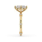 Oval Shaped Engagement Ring - Distance Pave