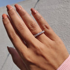 Round Diamond Eternity Band - White Gold