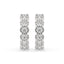 Diamond Hoop Earrings With Round Diamond