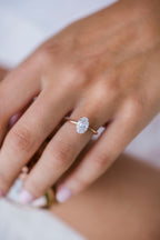 1.85 CT Oval Cut Moissanite Solitaire Engagement Ring