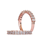 2.76 TCW Oval Shared Prong Setting Moissanite Wedding Band