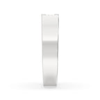Baguette Diamond Wedding Band - Solitaire Style