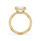 Yellow Gold Emerald Cut Diamond Engagement Ring
