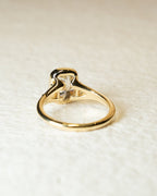 1.50 -3.50 CT Elongated Cushion ⁠Cut Lab Grown Diamond Bezel Engagement Ring