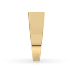 Yellow Gold Mens Wedding Band - 2 Stone