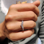 Round Diamond Eternity Band - Half Eternity