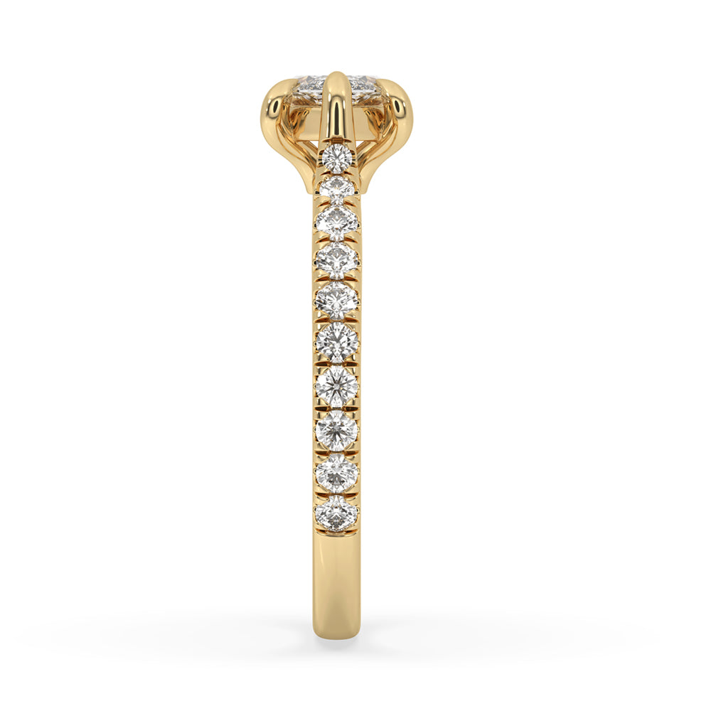 Marquise Cut Diamond Ring in East to West Setting Secondary image