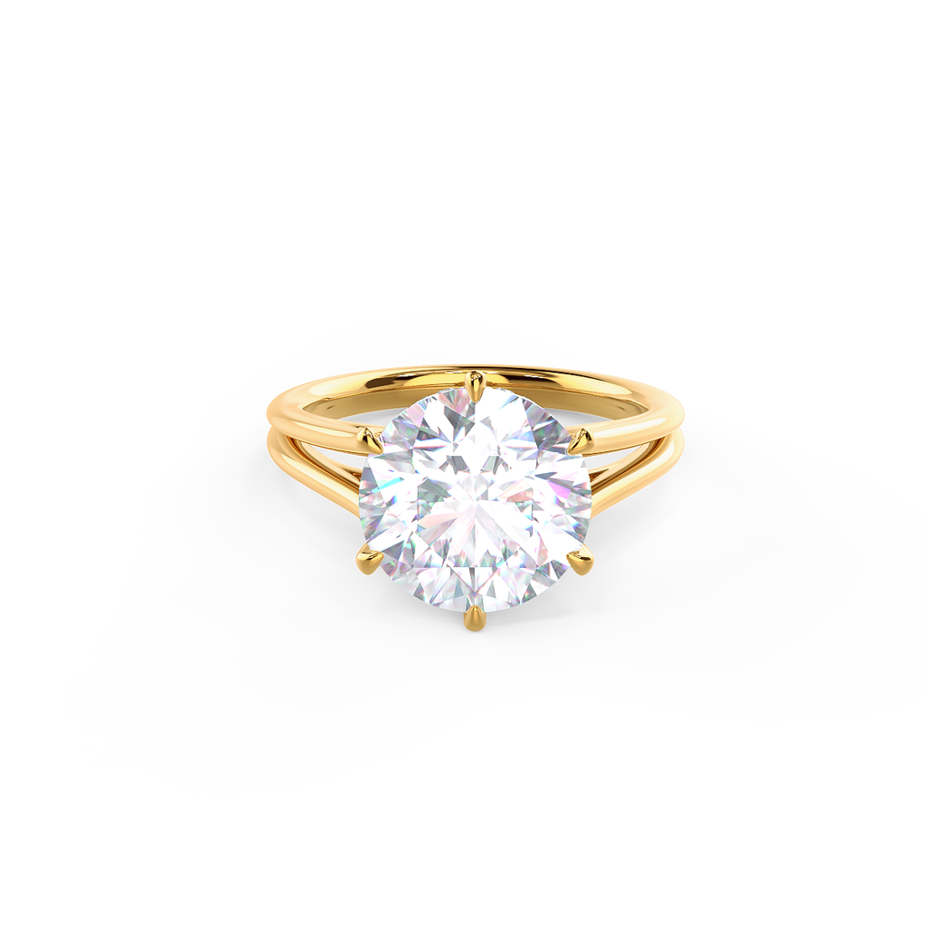 1.50 CT Round Moissanite Solitaire Style Engagement Ring