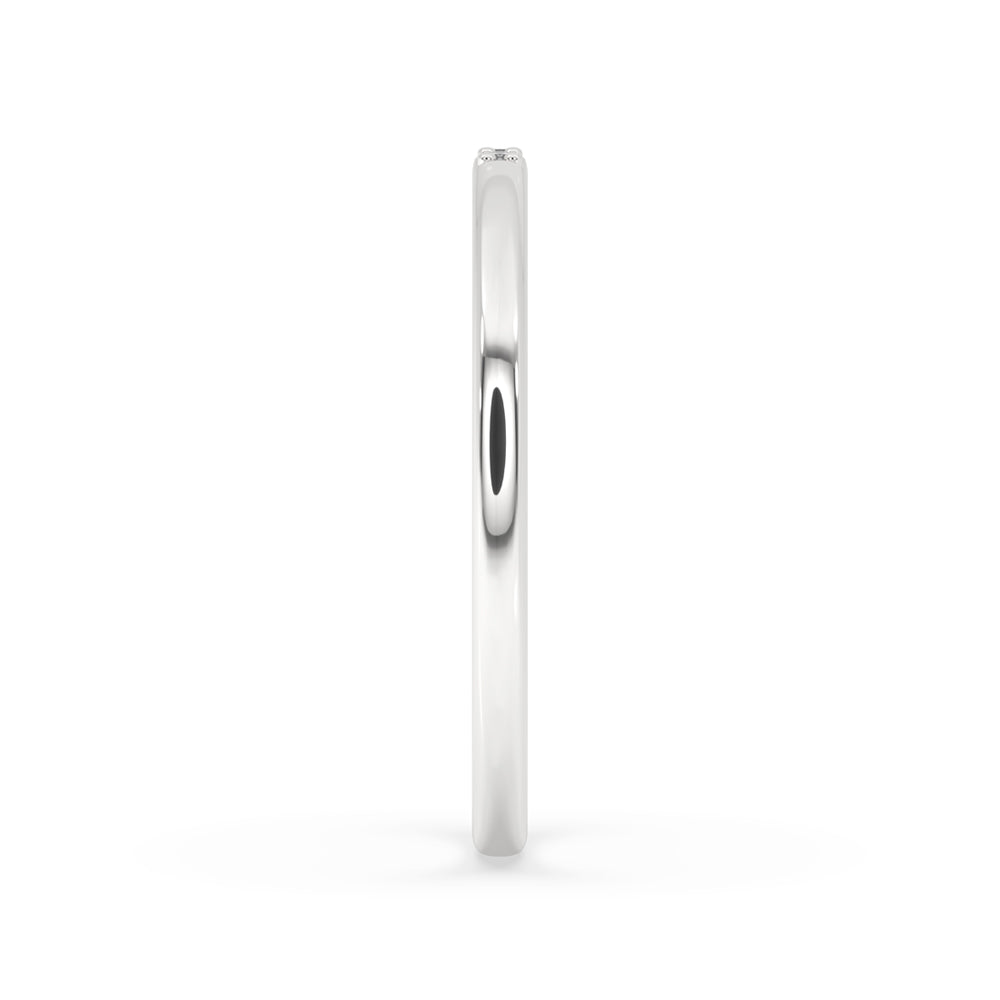 3 Stone Wedding Band - Minimalist Style