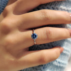Royal Blue Ring In Simple Solitaire Style