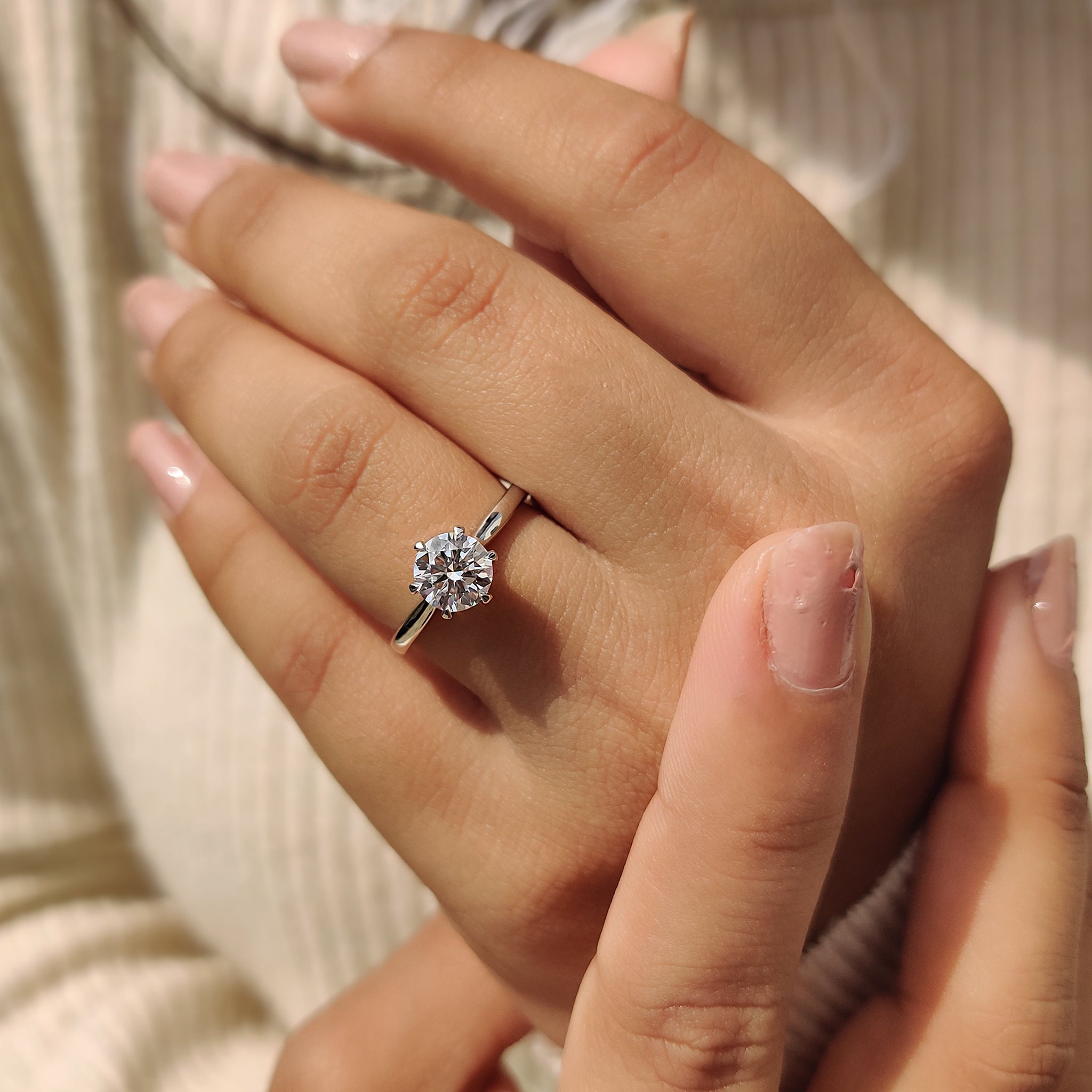 Round Diamond Solitaire Engagement Ring