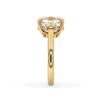 Hidden Halo Cushion Cut Diamond Ring