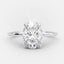 2.0 CT Oval Cut Moissanite Solitaire Engagement Ring