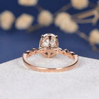 2.0 CT Oval Cut Moissanite Pave Setting Engagement Ring