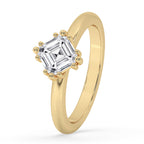 Solitaire Asscher Cut Diamond Ring