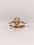 1.50 CT Cushion Cut Solitaire Style Moissanite Engagement Ring