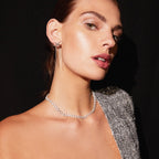 Round Cut Moissanite Diamond Tennis Necklace