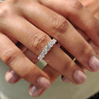 Round Diamond Eternity Band In Secure Prong Style