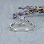 1.50 CT twist Style Moissanite Engagement Ring