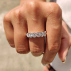 Half Eternity Bezel Set Diamond Band