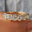 6 Stone Half Eternity Wedding Band