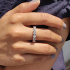 Eternity Wedding Band With Bezel Setting