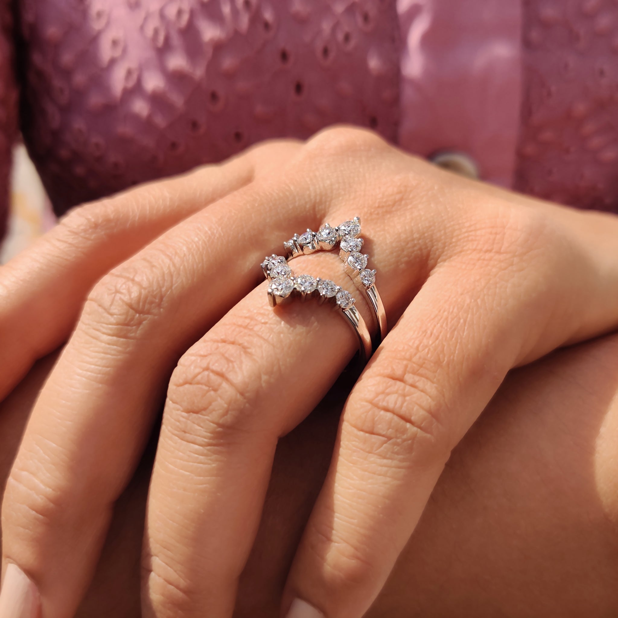 Round Cut Ring Enhancer Wedding Band
