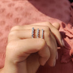 Round Cut Wedding Band With Full Eternity Style