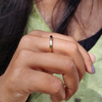 Simple White Gold Wedding Band