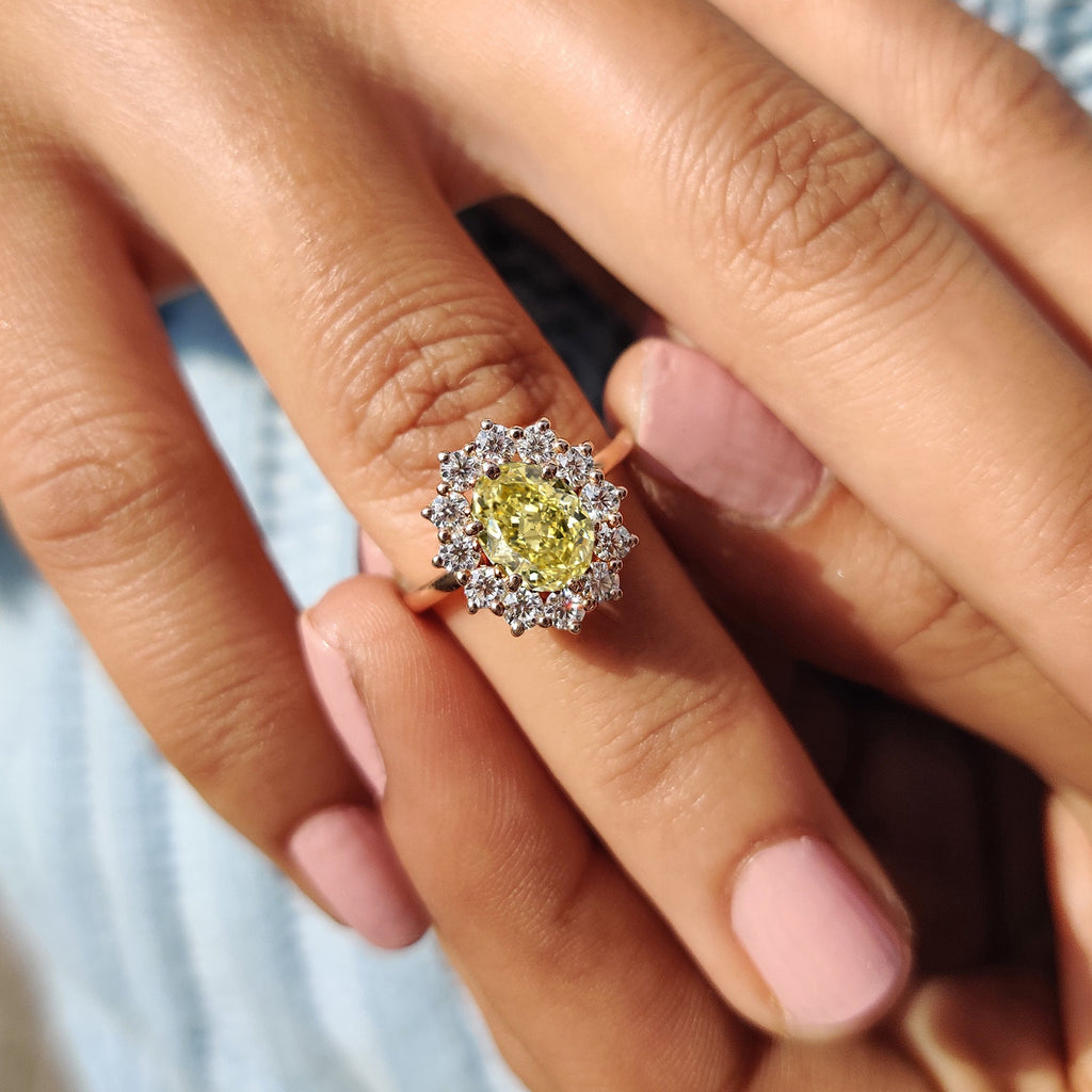 Oval Cut Rose Gold Engagement Ring