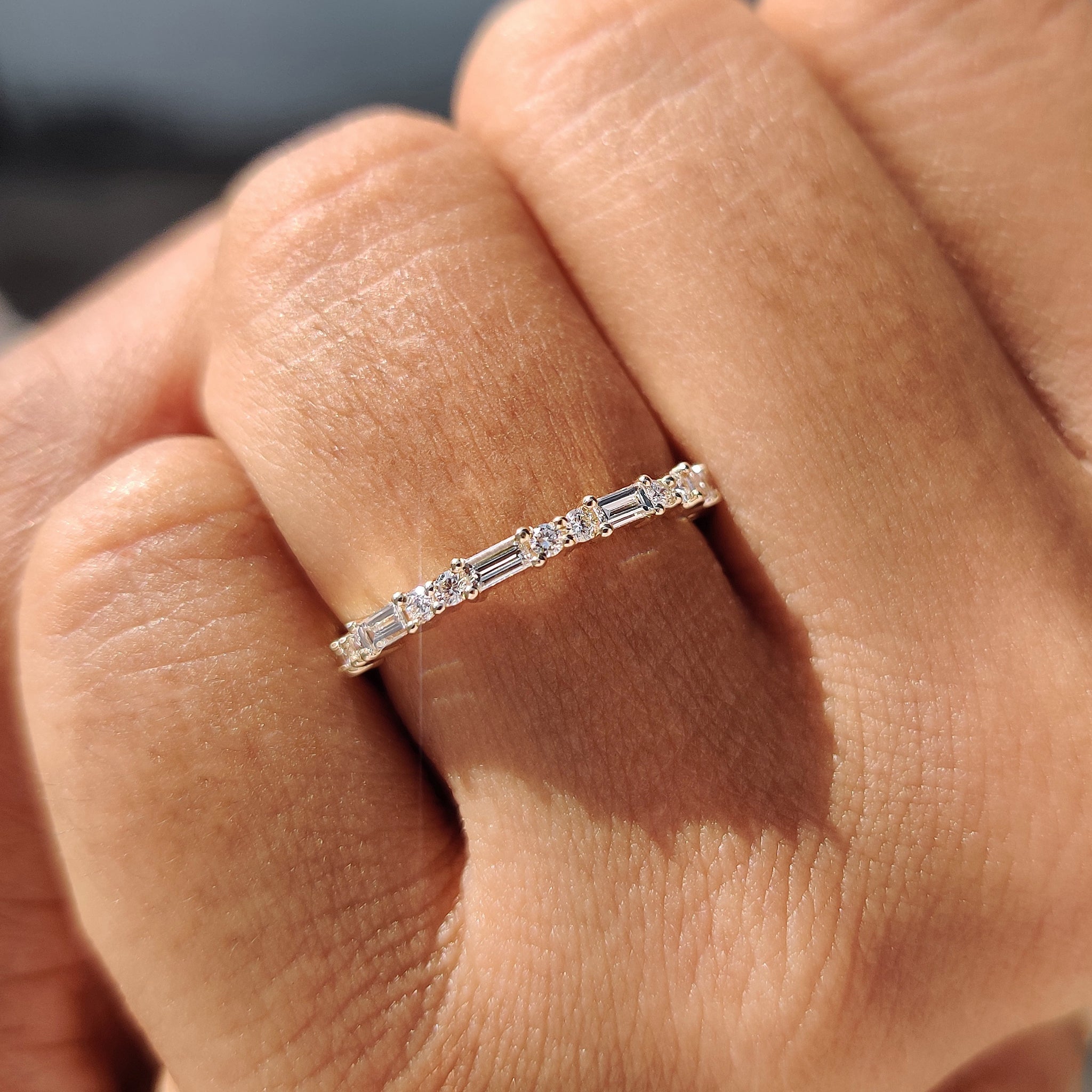 Baguette Diamond Band - IGI Certified Main image