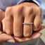 Shared Prong Diamond Band With Round Cut