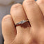 Three Stone Diamond Ring with Twisted Band
