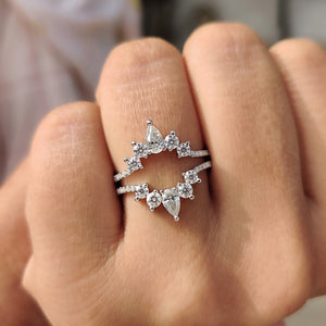 Enhancer Wedding Band In white Gold