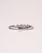 0.70 TCW Marquise Moissanite Half Eternity Wedding Band