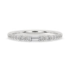 Half Eternity Ring – Baguette Cut Luxury Diamond