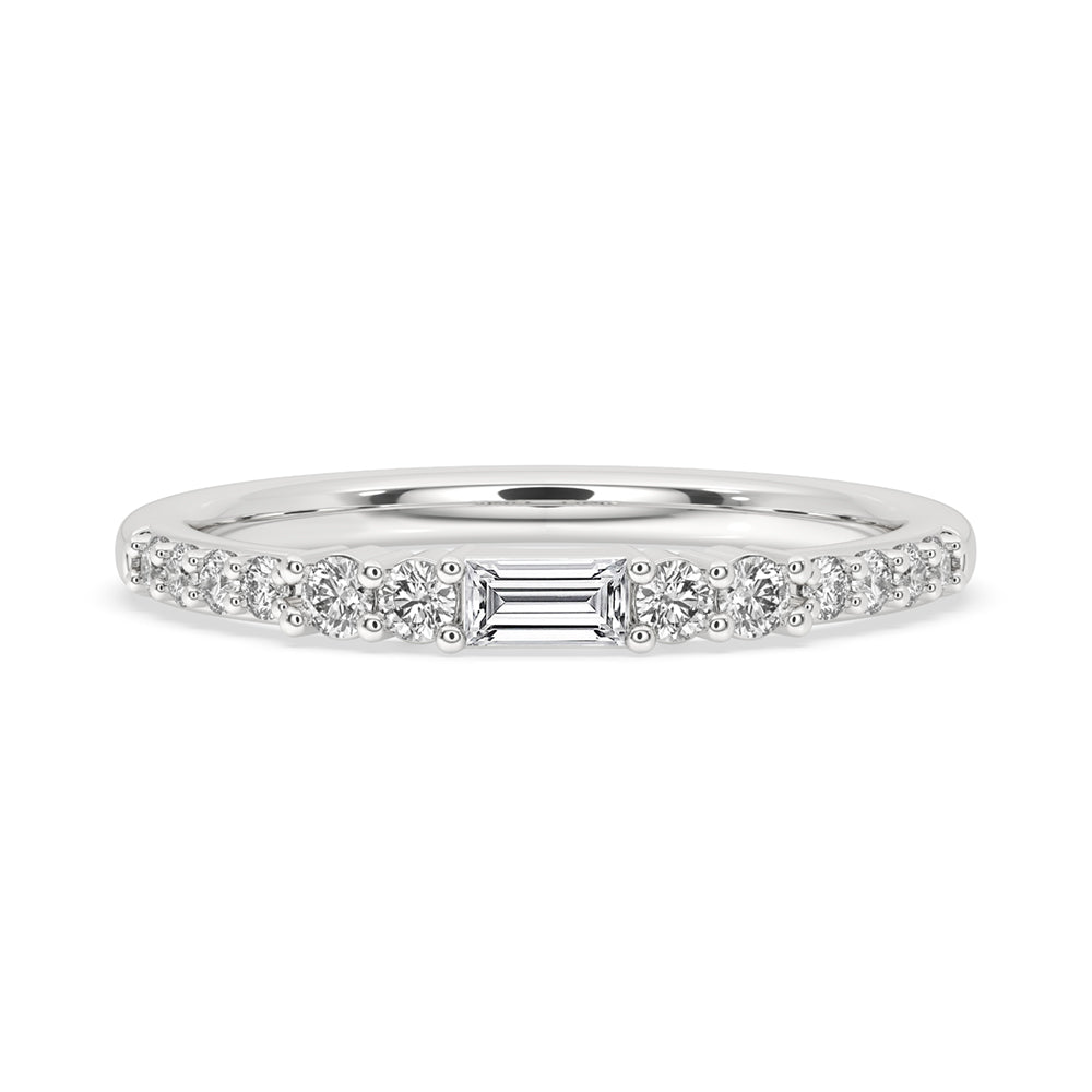 Half Eternity Ring – Baguette Cut Luxury Diamond