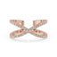 Criss Cross Band – Unique Diamond Setting Sparkle