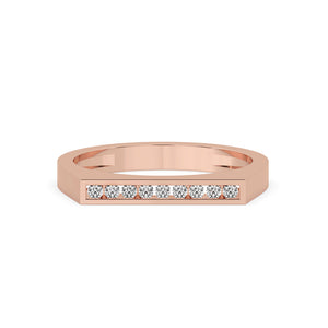 Channel Set Diamond Band – Perfect Round Diamond Luxury
