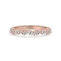 Marquise Diamond Wedding Band - Half Eternity