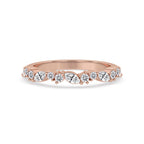 Marquise Diamond Wedding Band - Half Eternity