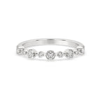 Half Eternity Wedding Band - Round Diamond