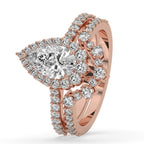 Pear Shaped Engagement Ring In Elegant Prong Setting