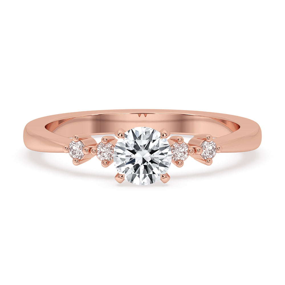 5 Stone Diamond Ring - Round Lab Grown Diamond