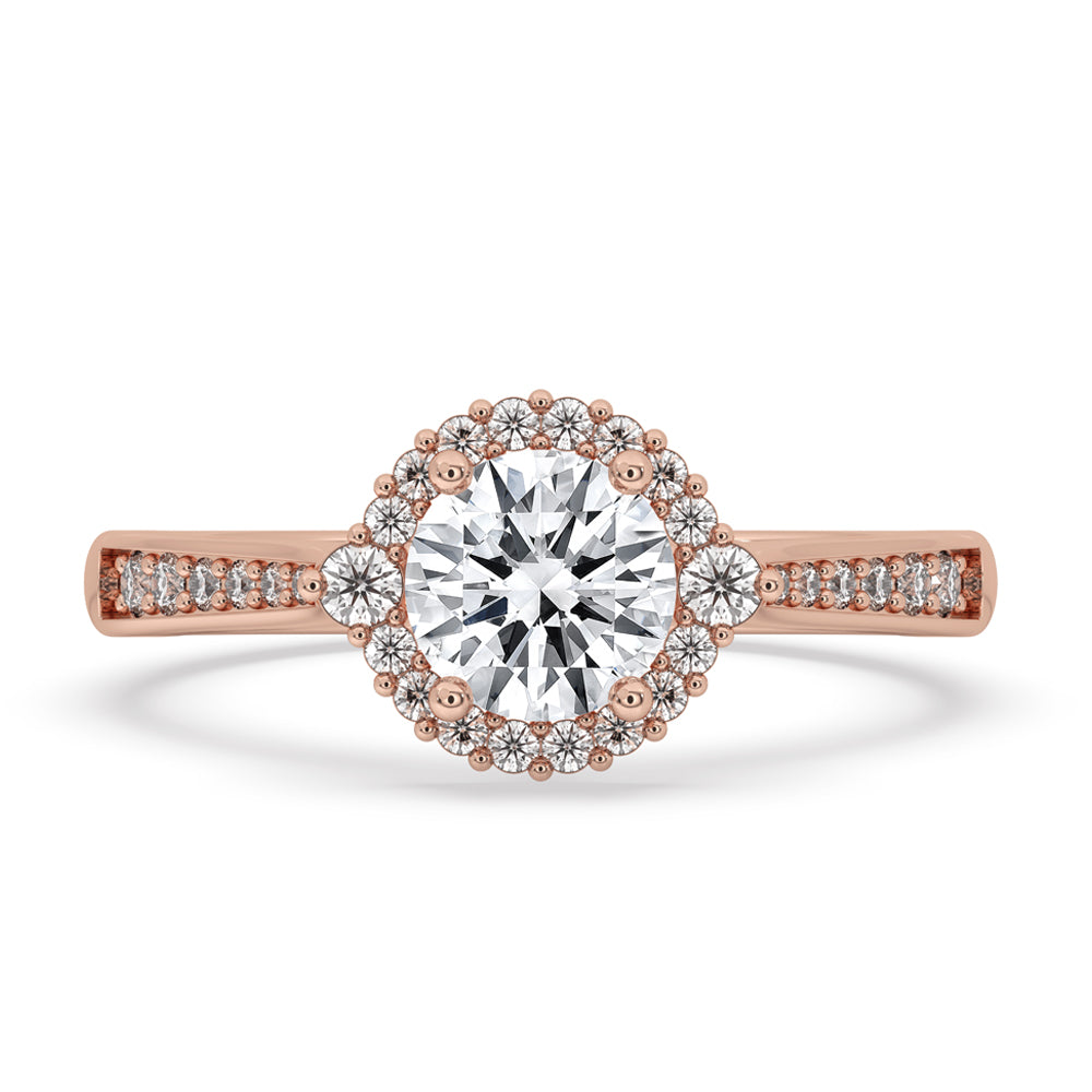 Antique Inspired Engagement Ring with Cathedral Setting Main image