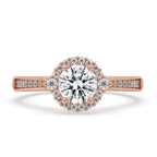 Antique Inspired Engagement Ring with Cathedral Setting